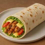 Домашня шаурма з куркою та сиром