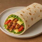 Домашняя шаурма с курицей и сыром