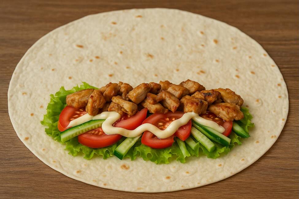 как завернуть шаурму